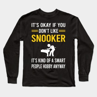 Smart People Hobby Snooker Long Sleeve T-Shirt